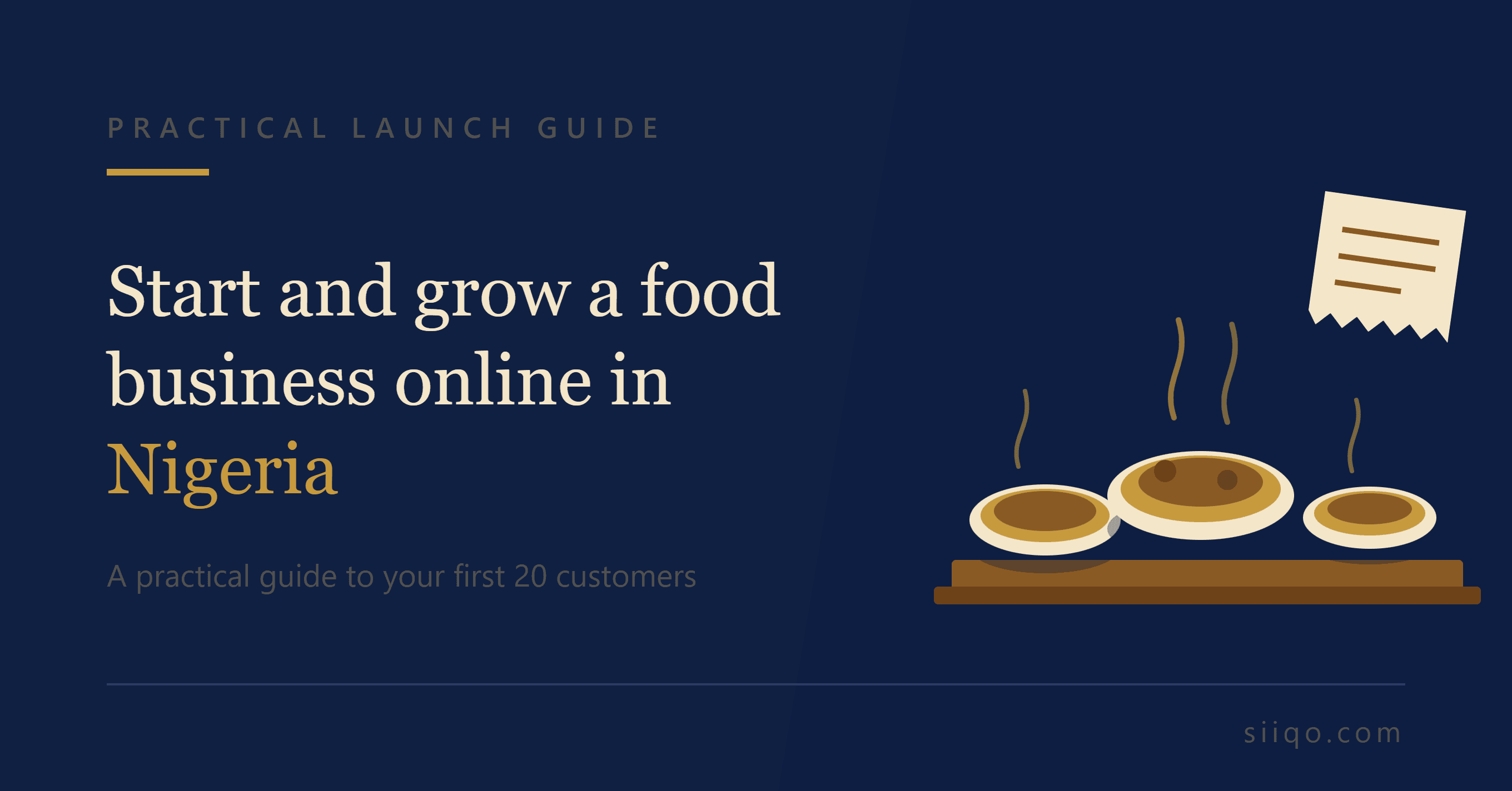 How to Start a Food Business Online in Nigeria (First 20 Customers)