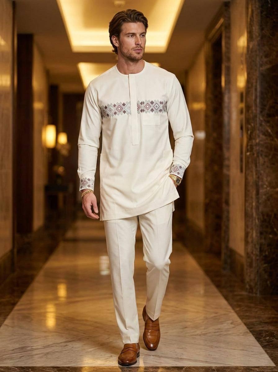 Premium Cream Senator Wear for Men - Siiqo - Buy on Siiqo Nigeria
