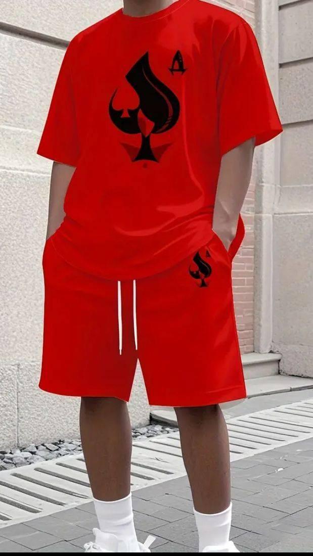 Classic Red Spade Co-Ord Set - Siiqo - Buy on Siiqo Nigeria